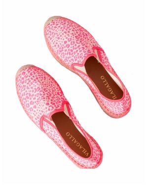 Vilagallo Leopard Espadrille - Pink