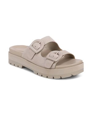 Vionic Capital Lug Platform Sandal - Gray