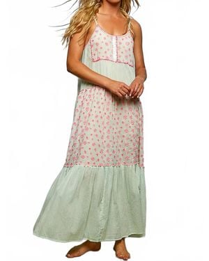 Pol Tiered Maxi Dress - Green