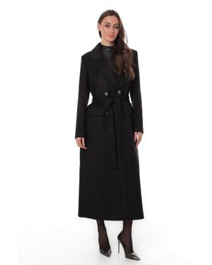 Alaska® Outerwear Ellis Tailored Cashmere Wool Coat - Black