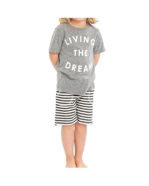 Sol Angeles Kid's Living The Dream Tee - Gray