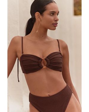 Montce Tori Bandeau Bikini Top - Brown