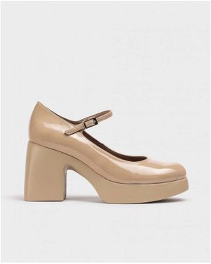 Wonders Lady Mary Jane Shoes - Natural