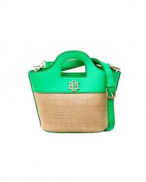 Caroline Hill Emma Mini Tote Bag - Green