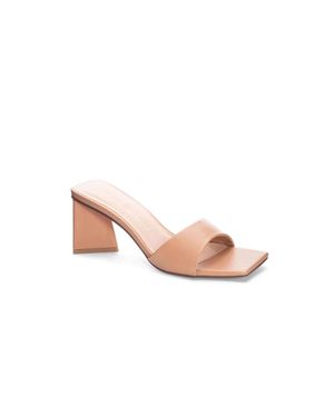 Chinese Laundry Square Toe Heel - Pink
