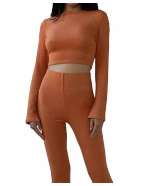 Montce Flair Solidad Crop Top - Brown