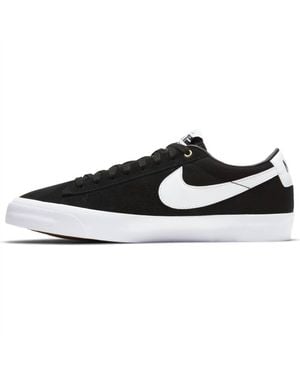 Nike Sb Blazer Low Pro Gt Skate Shoes - Black