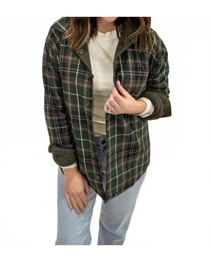Staccato Reversible Plaid Jacket - Green