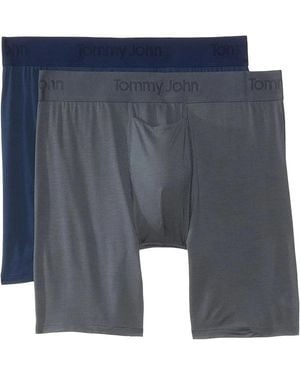 Tommy John Underwear Stretch 6" Boxer Brief 2-Pack Sgn1723 - Blue