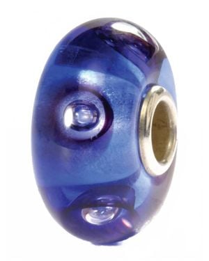 Trollbeads Bubbles Glass Bead Charm - Blue
