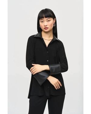 Joseph Ribkoff Senna Silky Knit Fit And Flare Blouse - Black