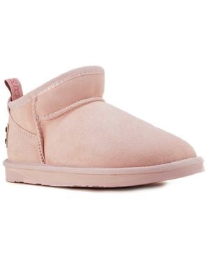 Australia Luxe Cozy Ultra Short Suede Boot - Pink