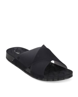 Sam Edelman Jelly Jaylee Block Translucent Slip On Slides Sandals - Black