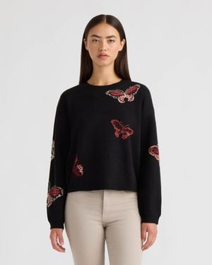 NVLT Butterfly Sweater - Black