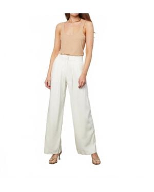 d'Offay Nancy Pleated Trouser - Natural