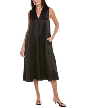 Officine Generale Officine Generale Ila Fluid Midi Dress - Black