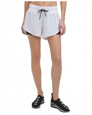 DKNY Sport Dolphin Hem Shorts - Blue