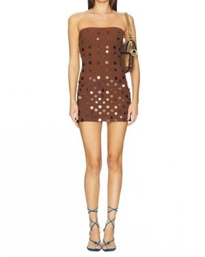MORE TO COME Aliso Mini Dress - Brown