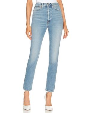 RE/DONE 90's Ultra High Rise Skinny Jean - Blue
