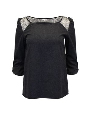 Ba&sh Lace-Trim Top - Black