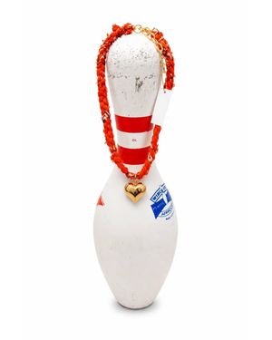Jeny Baker Designs Gameday Love Bandana Necklace - White
