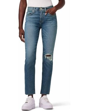 Hudson Jeans Nico Midrise Ankle Jean With Side Slit - Blue