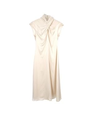 Beaufille Draped Midi Dress - Natural