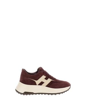 Hogan Suede Leather Ultralight Sneakers - Brown