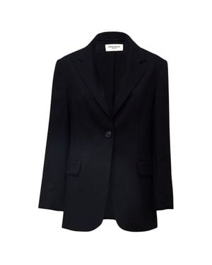 Weekend Wkdasta Tailored Notched Lapel Single-Breasted Blazer - Blue