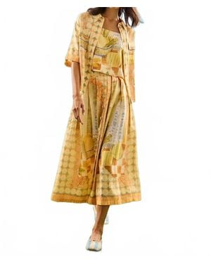 Hunter Bell Eva Midi Skirt - Yellow