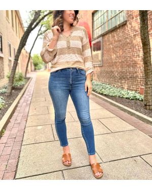 Kancan Renae High Rise Super Skinny - Blue