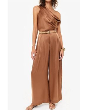 Cami NYC Fabian Wide Leg High Rise Pant - Brown