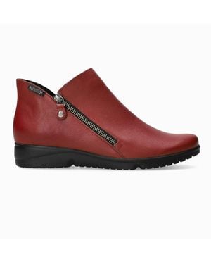 Mephisto Romia Round Toe Bootie - Red