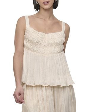 DKNY Crushed Crease Top - Natural