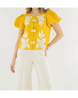 Emily Mccarthy Isabella Top - Yellow