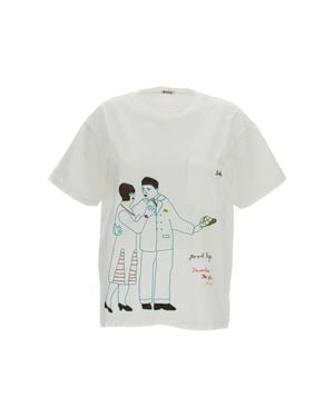 Bode Companion Crewneck Tee - White