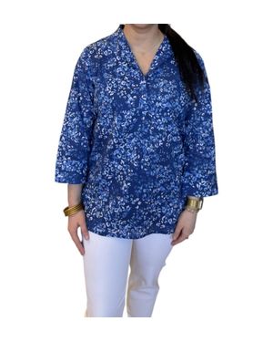 Jude Connally Cricket Painterly Top - Blue