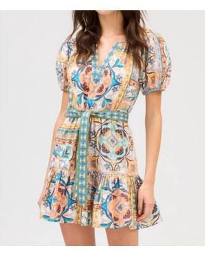 Allison Isabella Mini Dress - Blue