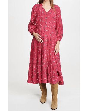 HATCH Myra Maternity Dress - Red