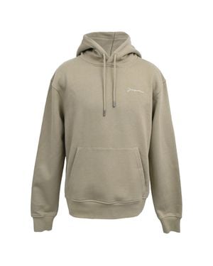 Jacquemus Le Sweatshirt Brodé Hoodie - Gray