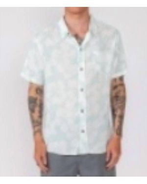 Rusty Garden Island Short Sleeve Shirt - White