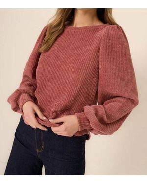 Project Social T Just Because Chenille Longsleeve - Red