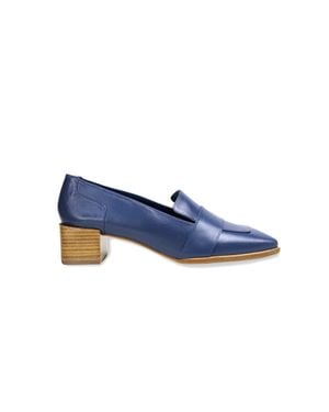 Mangará Atelier Calf Leather Loafers Louro - Blue