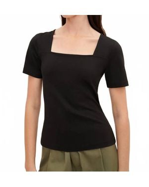 Kowtow Square Neck Tee - Black