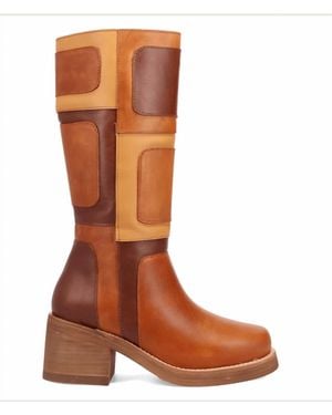 Dingo Patches Fashion Boots - Brown