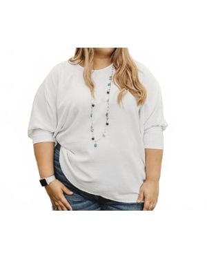 Ivy Jane Popover Top - Gray