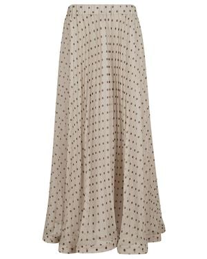 P.A.R.O.S.H. Elegant Regular Fit Mini Skirt - Natural