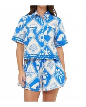 Oliphant Parker Top - Blue