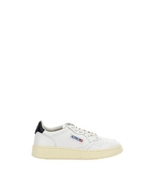 Autry Medalist Low Leather Sneakers - White