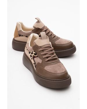 Prologue Shoes Ida Platform Fashion Sneakers - Brown